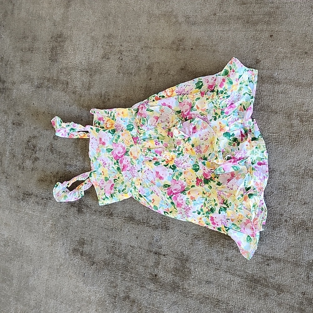 Janie and Jack girls dress size 12 multicolor